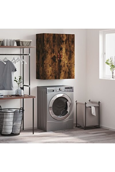 Concept Dulap montat pe perete, stejar fumuriu, 69,5x34x90 cm
