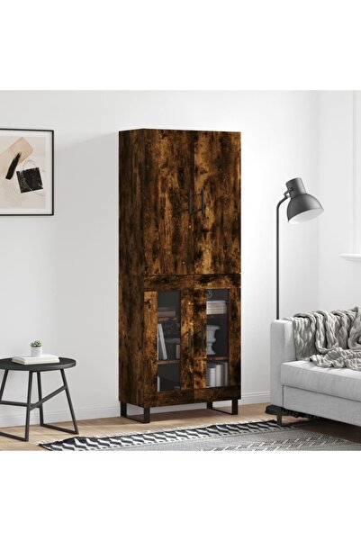 Concept Dulap înalt, stejar fumuriu, 69,5x34x180, lemn compozit