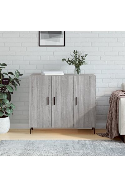 Concept Servantă, gri sonoma, 90x34x80 cm, lemn compozit