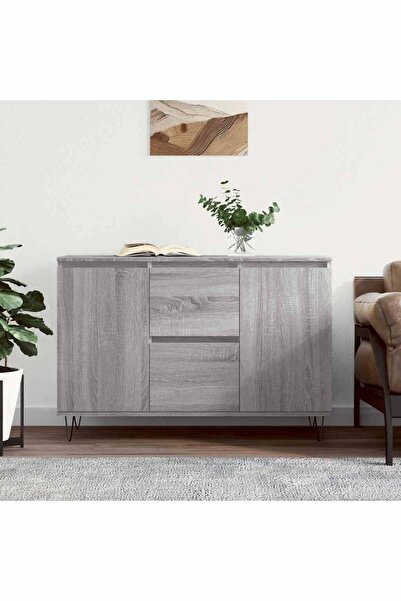Concept Servantă, gri sonoma, 104x35x70 cm, lemn prelucrat