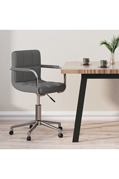 Concept Scaun de birou pivotant, gri deschis, material textil