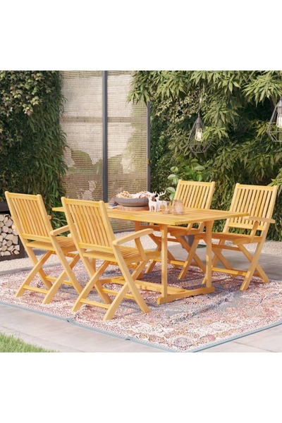 Concept Set mobilier de grădină, 5 piese, lemn masiv de tec
