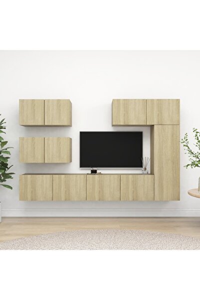 Concept Set de dulapuri TV, 6 piese, stejar sonoma, PAL