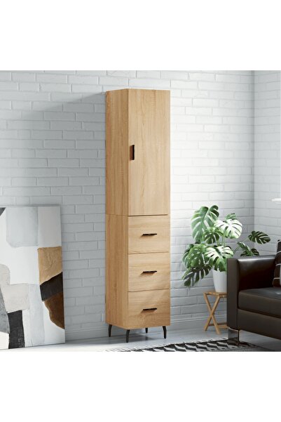 Concept Dulap înalt, stejar sonoma, 34,5x34x180 cm, lemn prelucrat