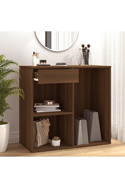 Concept Dulap de cosmetice, stejar maro, 80x40x75 cm, lemn prelucrat