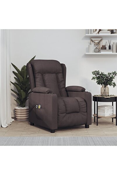 Concept Fotoliu de masaj electric rabatabil, maro închis, textil
