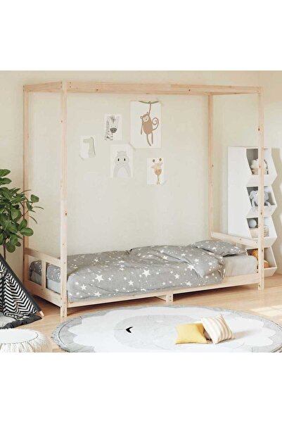 Concept Cadru de pat pentru copii, 80x200 cm, lemn masiv de pin