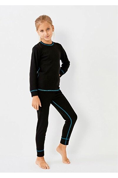 THERMOFORM Ribana Unisex Çocuk Termal İçlik Set Siyah