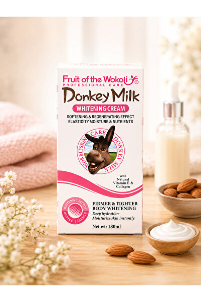 Fruit Of The Wokali DONKEY MILK WHITENING CREAM EŞEK SÜTÜ CİLT BEYAZLATICI KR...