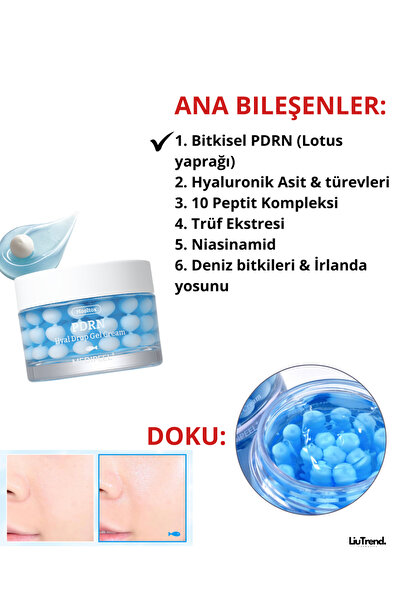 Medipeel PDRN kapsülleri içeren yoğun nemlendirici jel krem Medi-Peel Mooltox PDRN Hyal Drop Gel Cream 50 ml