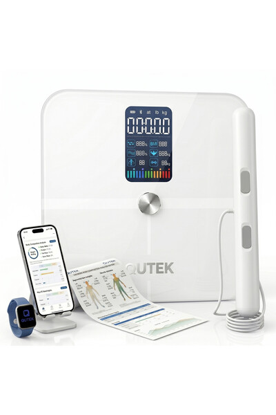 QuTek Cântar Inteligent Profesional SmartFit, 8 Electrozi pentru Analiză Corp...