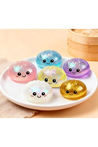 ADDA Set de 2 squishy-uri cu sclipici, în formă de gălușcă, 8,5 cm