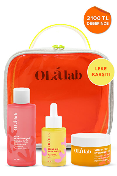 OlaLab Aydınlatıcı Leke Karşıtı Cilt Bakım Seti – 21 Günde Görünür Fark