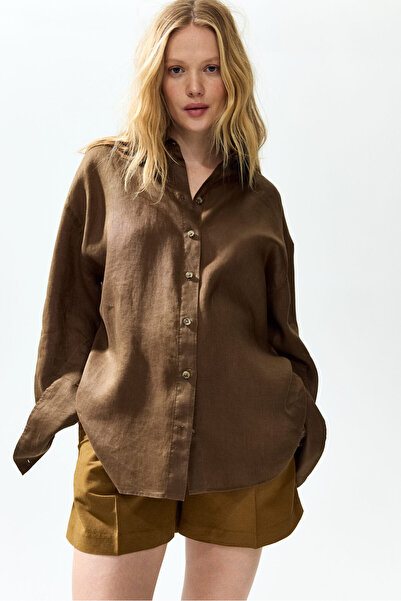 H&M MAMA Keten Karışımlı Şort