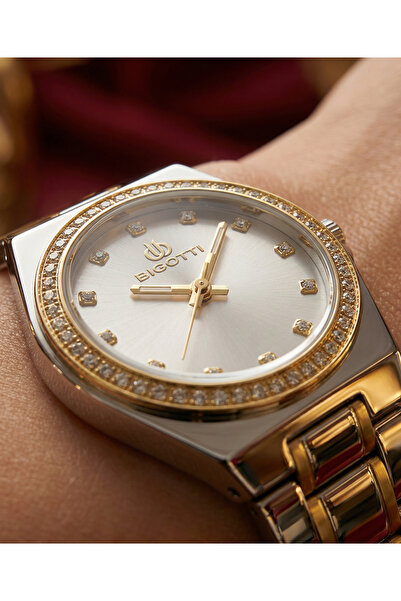 Bigotti Quotidiano Silver and Gold Stainless Steel Watch for Women BG.1.10551-3