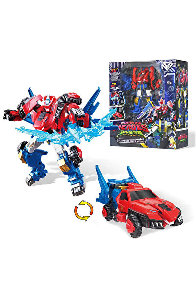 Feyza Oyuncak Dinoster Heroes Dönüşebilen Robot Raptor Bolt Wing | 22 cm Süpe...