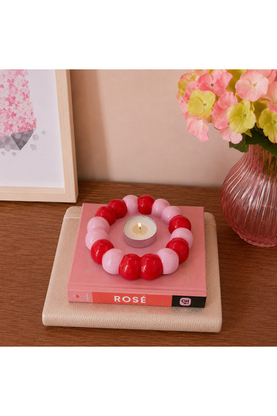 Atiye Studio Baloncuklu Dekoratif Bardak Altlığı Tealight Mumluk Takı & Anaht...