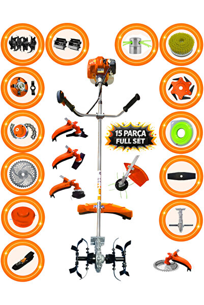 Wacker Pro Alman 11 In 1 F1 Sitil Seri 20 Hp Yan Tipi Benzinli Ot Çalı Tırpan...