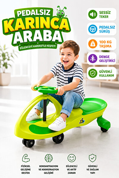 YILDIRIM OYUNCAK Karınca Car Kay Kay Plazma Car Kolay Kullanım Swing Car Karı...