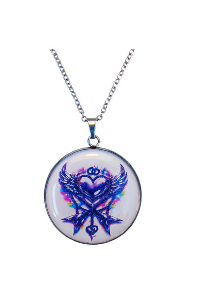 Oxolux, Lavinia Colier Heart of Rock, in cutie cadou, design metalic, bijuter...