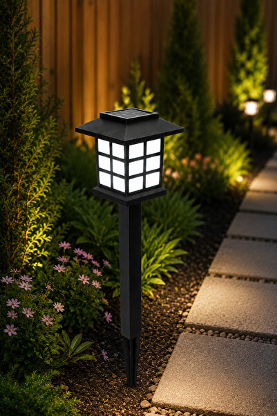 Kyrotech Solar Bahçe Lambası 5w 38cm Beyaz Led Güneş Enerjili Dekoratif Balko...