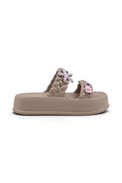 AkınalBellaa Akinalbella E423.F.001 Braided Eva Girls' Slippers