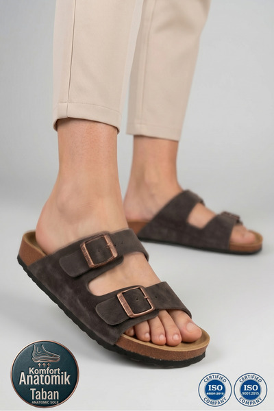 Roy Jones Παντόφλες μοντέλου Unisex Orthopedic Soled Comfort με διπλή πόρπη κ...