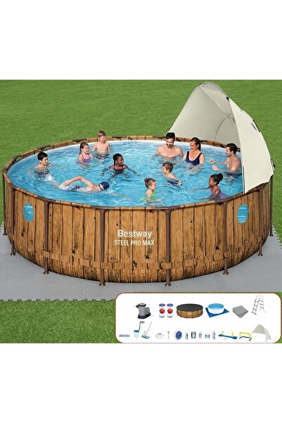 BESTWAY Gölgelikli Prefabrik Full Havuz Seti 549x122cm BW564 56977