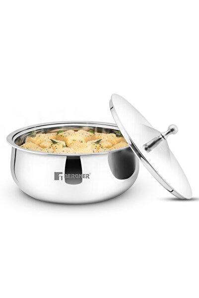 Bergner Vienna Stainless Steel 26cm 3.5L Insulated Hot Pot Double Walled Cass...
