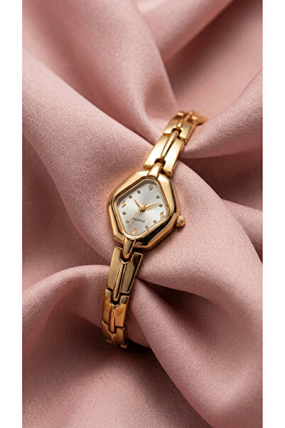 The Watch Elara Gold Women's Wristwatch – Minimal Luxury White Dial Elegant G...