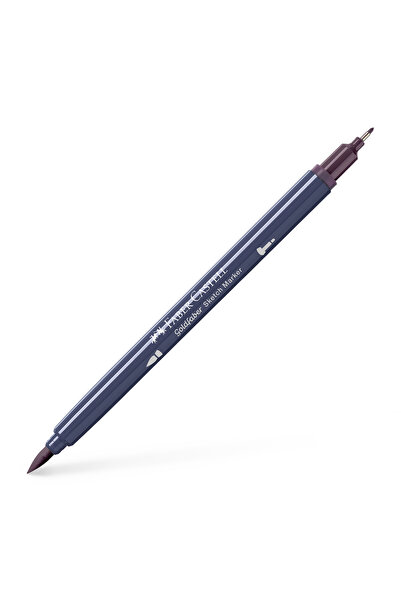 Faber Castell Marker pentru schițe cu 2 vârfuri, Mov prăfuit 347, GOLDFABER F...