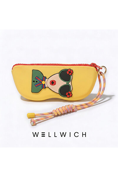 wellwich Silikon Kalemlik ve Gözlük Kılıfı Çok Amaçlı Fermuarlı Organizer Sar...