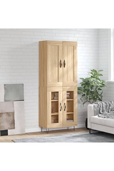 Concept Dulap înalt, stejar sonoma, 69,5x34x180 cm, lemn compozit