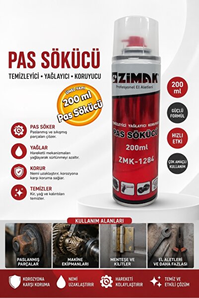 Temizleyici Yağlayıcı Koruyucu Pas Sökücü 200 ml