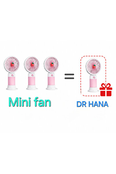 Dr Hana Mini Fan Masaüstü Taşınabilir Telefon Stantlı Vantilatör 2si 1 Arada ...