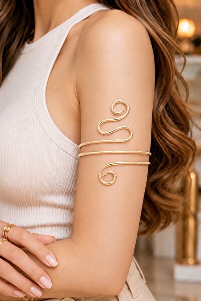 Sevil Gülgün Atelier سوار ذراع مزدوج الطبقات مصنوع يدويًا - سارمال بازوبنت