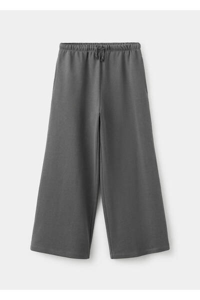 MANGO Kids İpli pamuklu jogger pantolon