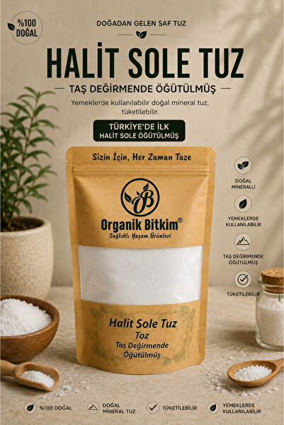 OB Organik Bitkim Organik Bitkim Halit Sole Tuz Taş Değirmende Öğütülmüş 1 kg