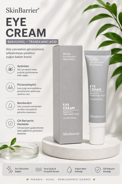 Skinbarrier Bakuchiol + Tranexamic Acid Eye Cream - Koyu Halka Karşıtı Aydınl...