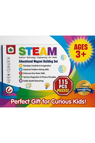 Zumrut TOYZ Montessori Eğitici Oyuncak STEAM öĞRETİCİ Manyetik Yapı Blokları ...