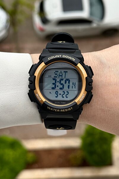 Daniel Klein Black Sarı Renk 24 Ay Garantili Işıklı 5 ATM Çocuk Kol Saati