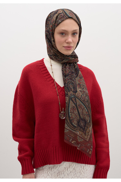 Freshscarfs Kiremit Slyvıe Desen Şal