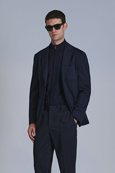 Lufian Antoni Spor Erkek Blazer Ceket Slim Fit Lacivert