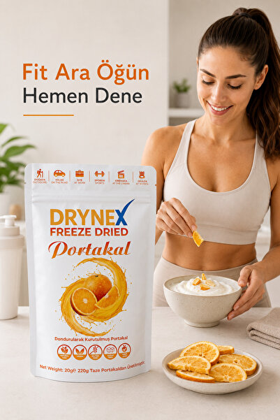 DRYNEX فاكهة البرتقال المجففة بالتجميد 20 جرام