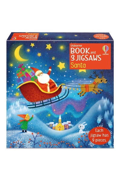 Usborne Children's book - Book & Jigsaw: Santa