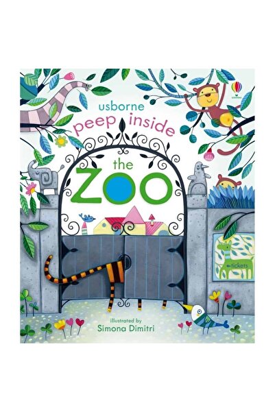 Usborne Book Peep Inside zoo animals - Peep Inside The Zoo