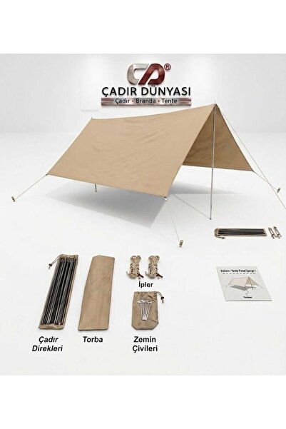 Çadır Dünyası Kamp Ekipmanları Çadır Dünyası Profesyonel Kamp Tentesi (Tarp) ...
