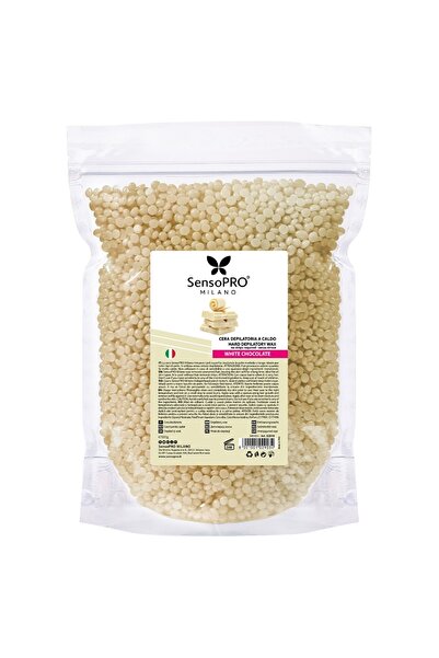 SensoPRO Milano Granule de ceară epilatoare elastică cu ciocolată albă, 500 g