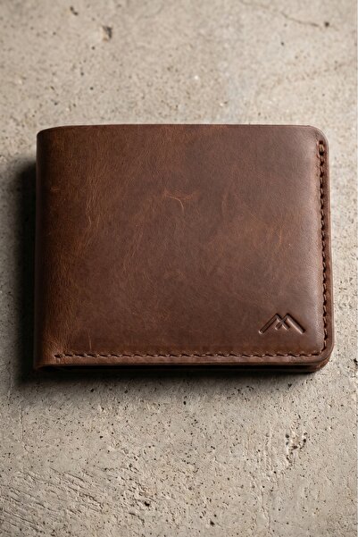 Madmext Genuine Leather Men's Wallet with Brown Card and Money Compartment an...