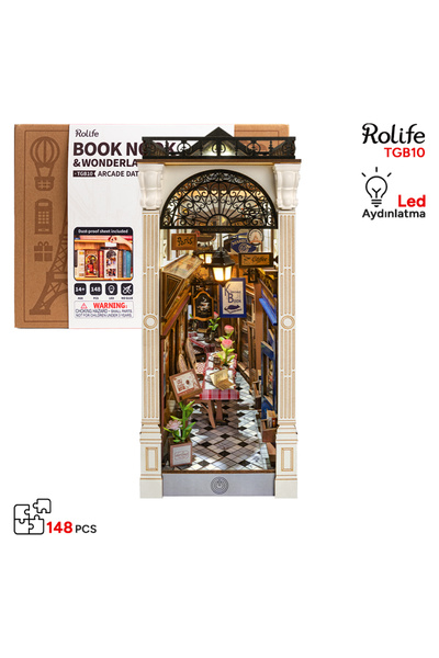Rolife TGB10 Arcade Dating Kitap Köşesi Book Nook DIY Minyatür Maket Model Se...